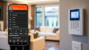Central de alarme com teclado numérico para armar e desarmar